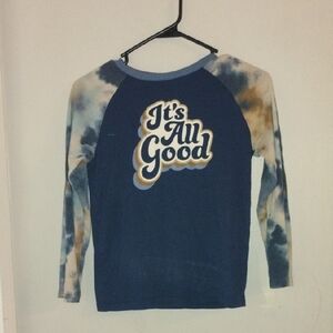 Kids Blue Tie-Dye 'It's All Good' Shirt